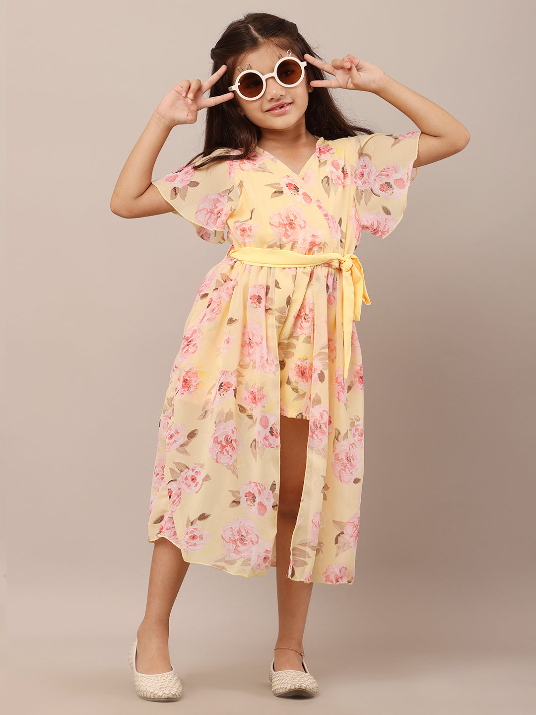 Korean Style Springtime Delight Floral Dress