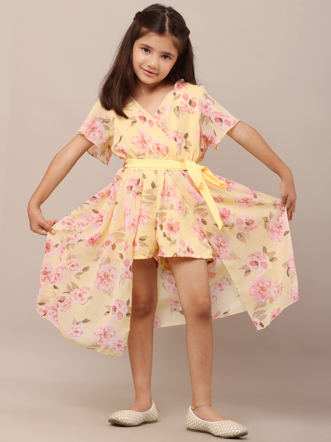 Korean Style Springtime Delight Floral Dress