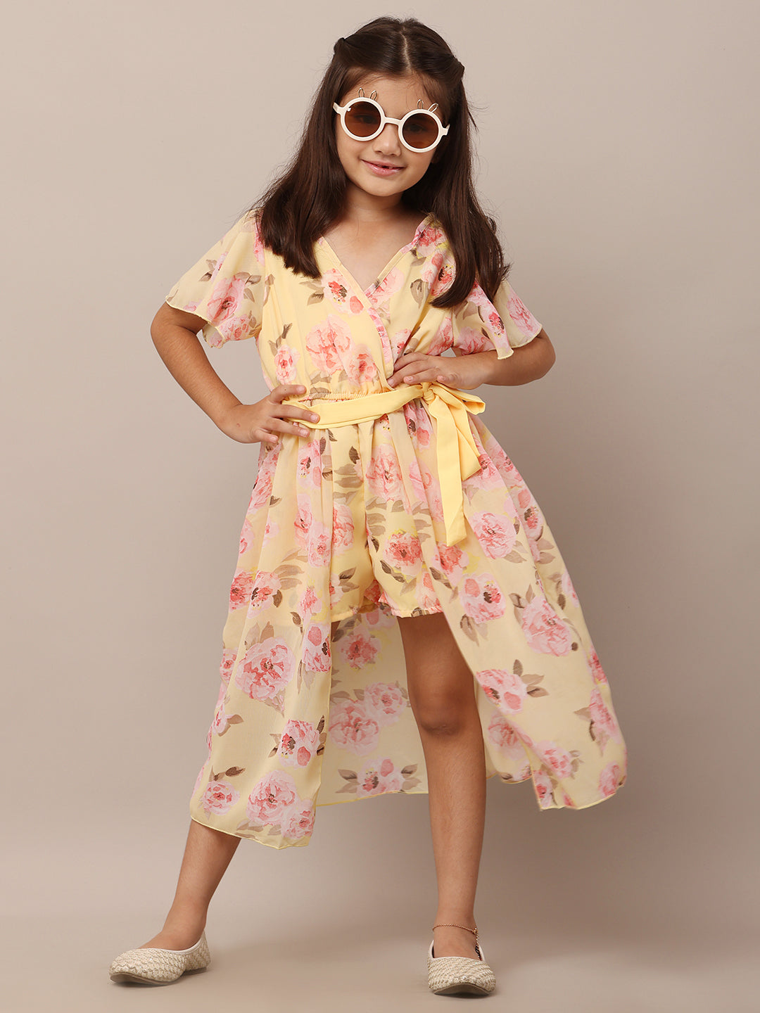 Korean Style Springtime Delight Floral Dress