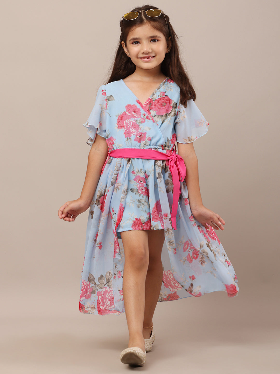 Korean Style Springtime Delight Floral Dress