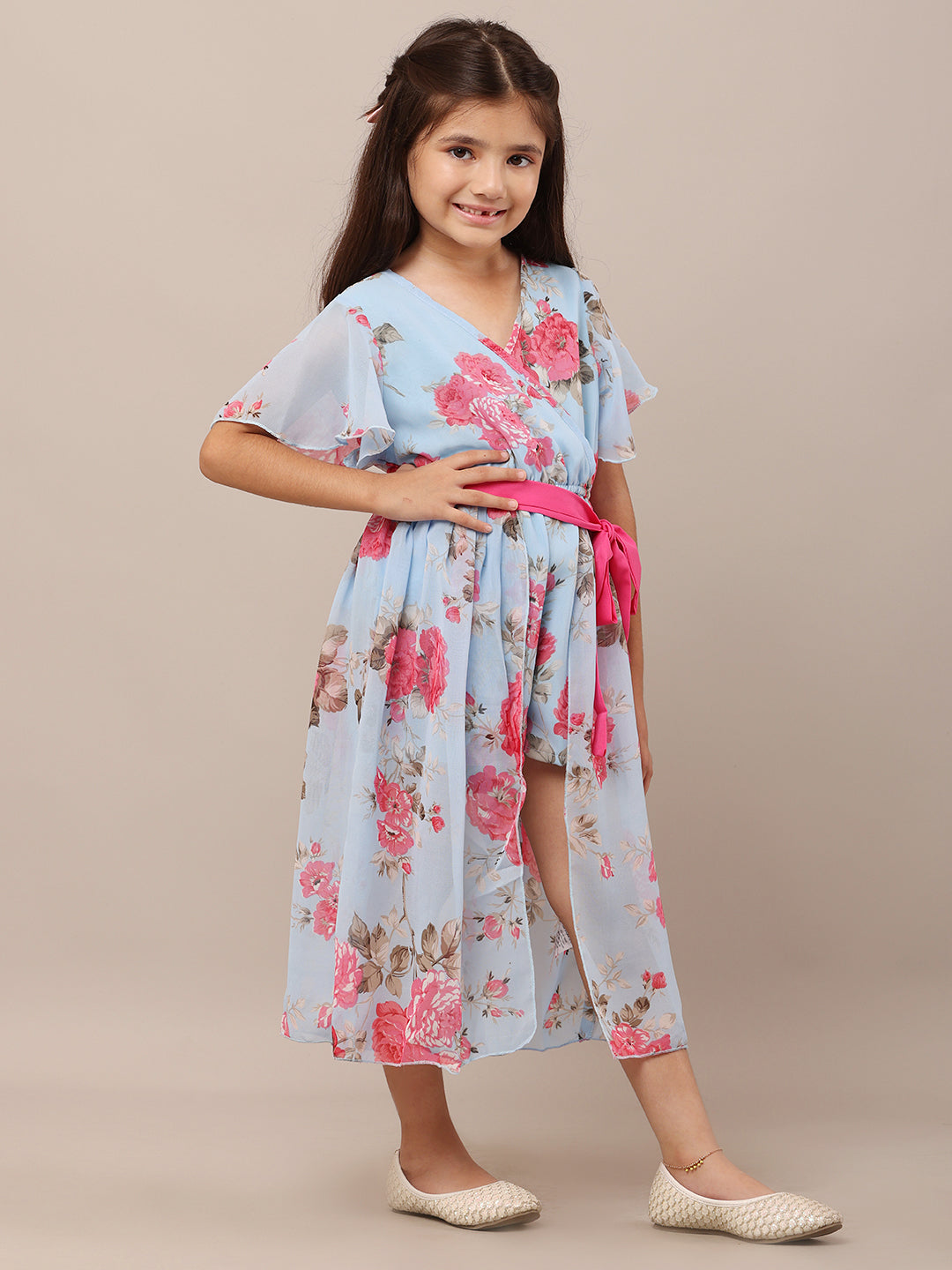 Korean Style Springtime Delight Floral Dress