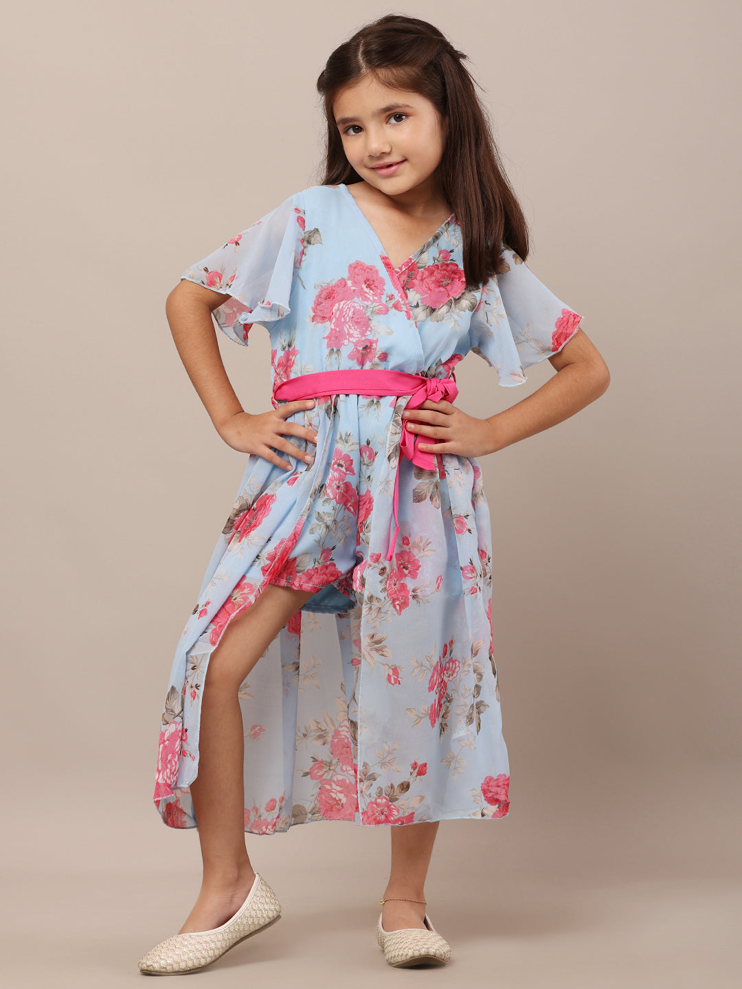 Korean Style Springtime Delight Floral Dress