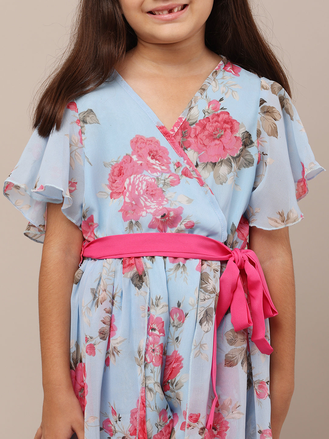 Korean Style Springtime Delight Floral Dress