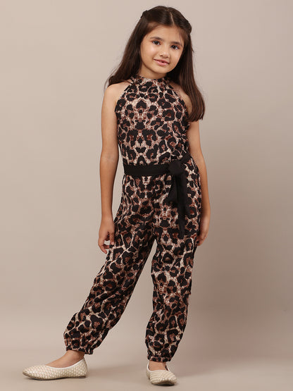 Little Wildcat: Tiger Print Jumpsuit