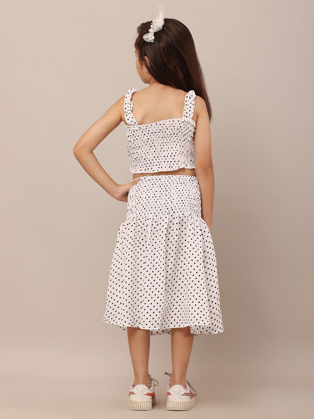 Vintage Vibes Polka Power Skirt & Top CoOrd Set