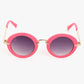 Round sunglasses pink goggles and metal sunglasses beautiful design