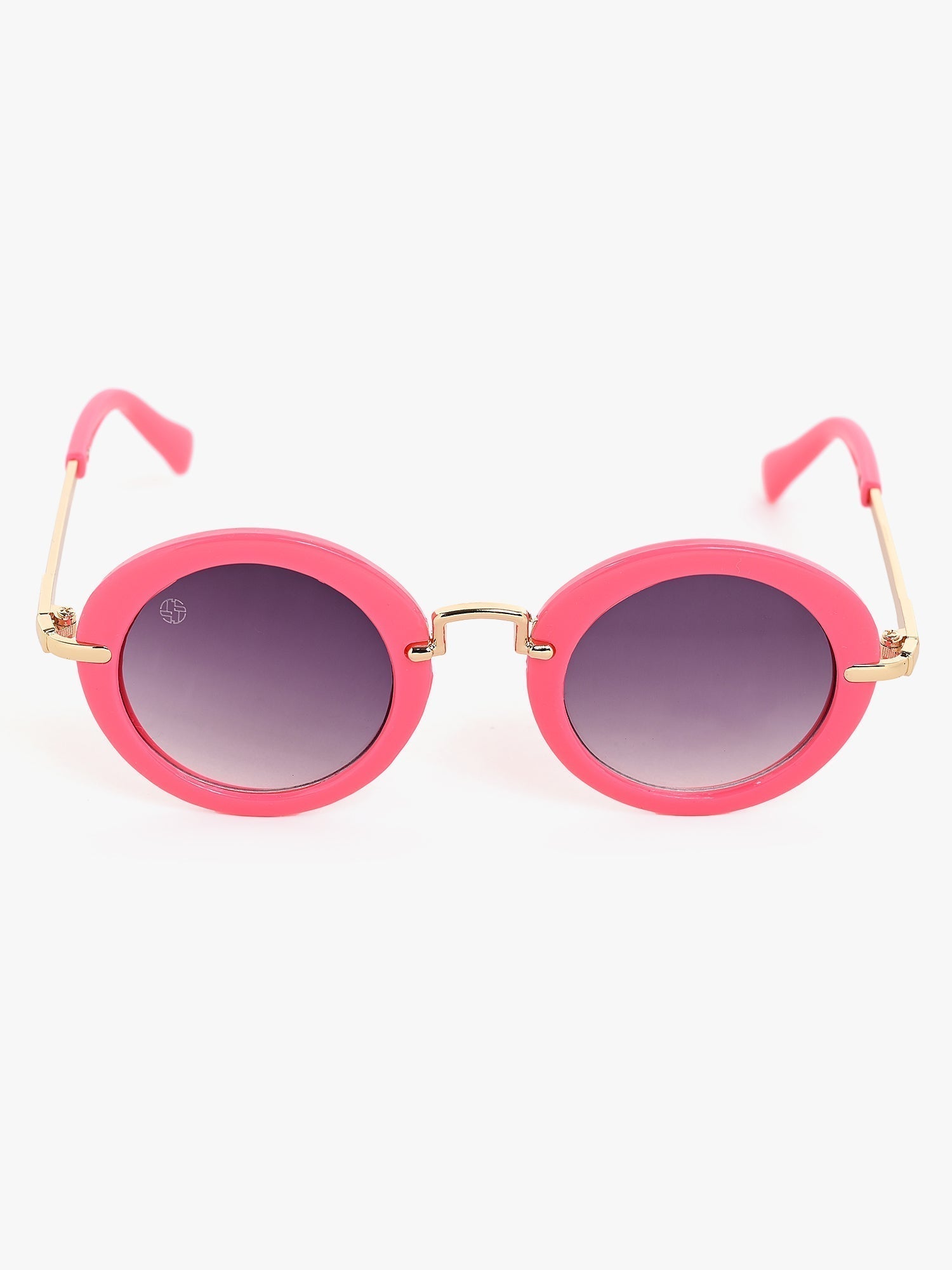 Round sunglasses pink goggles and metal sunglasses beautiful design