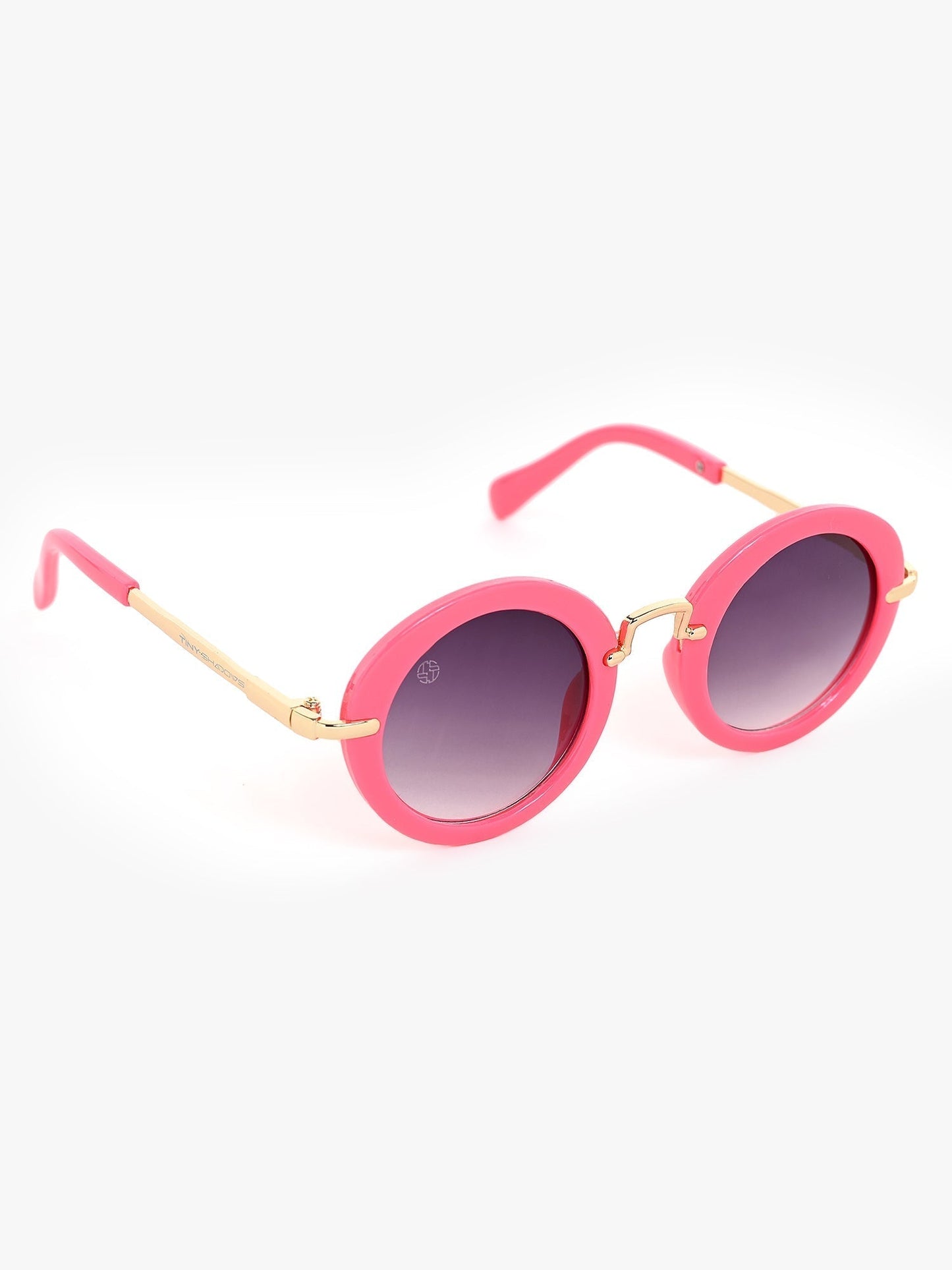 Round sunglasses pink goggles and metal sunglasses beautiful design