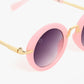 Round sunglasses pink goggles and metal sunglasses beautiful design