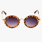 Round sunglasses leopard goggles and metal sunglasses beautiful design tiger print 