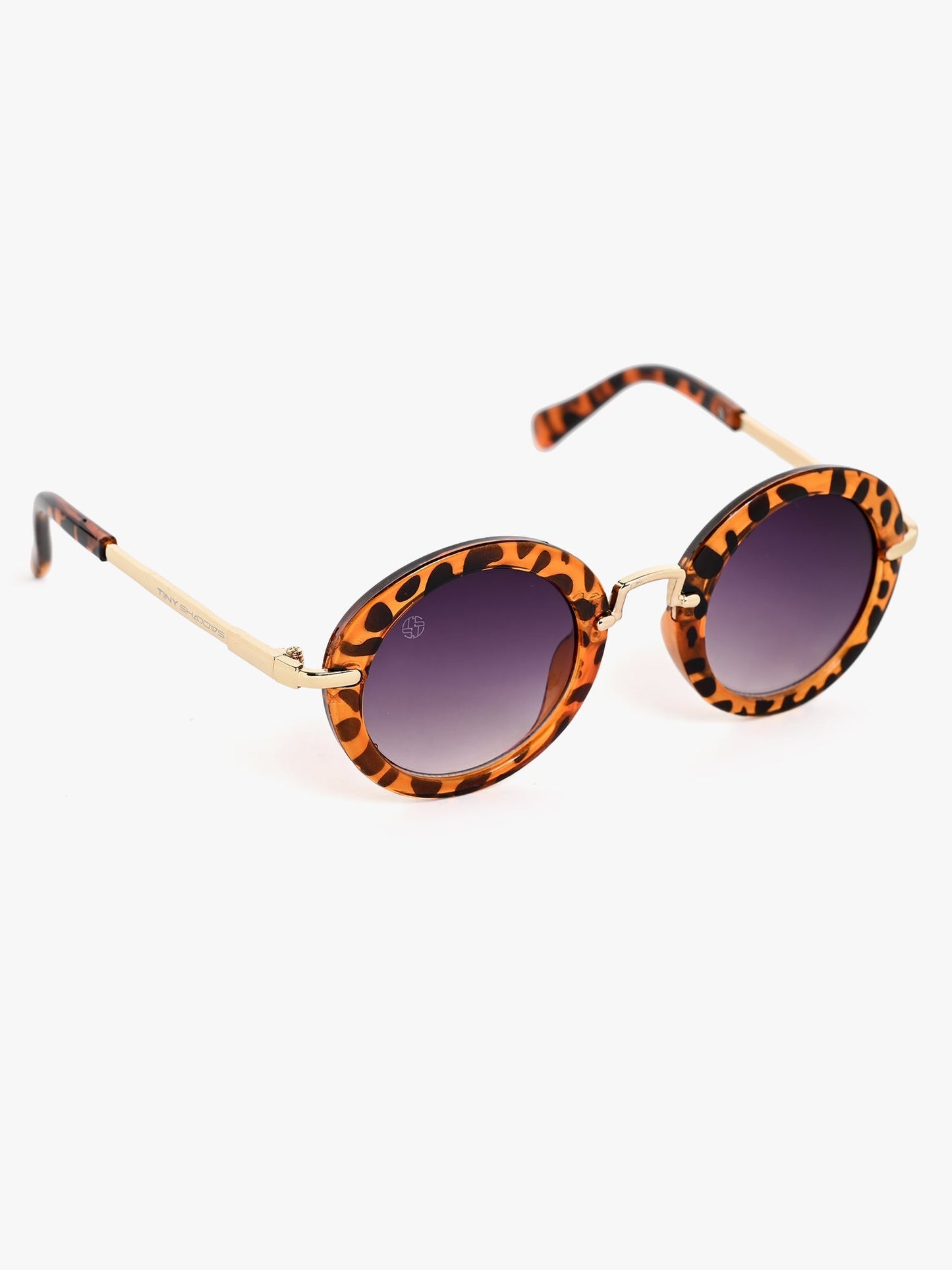 Round sunglasses leopard goggles and metal sunglasses beautiful design tiger print