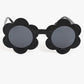 round flower frame goggles black colour sunglasses and beautiful design 