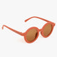 orange colour sunglasses brown lans and round sunglasses beautiful design