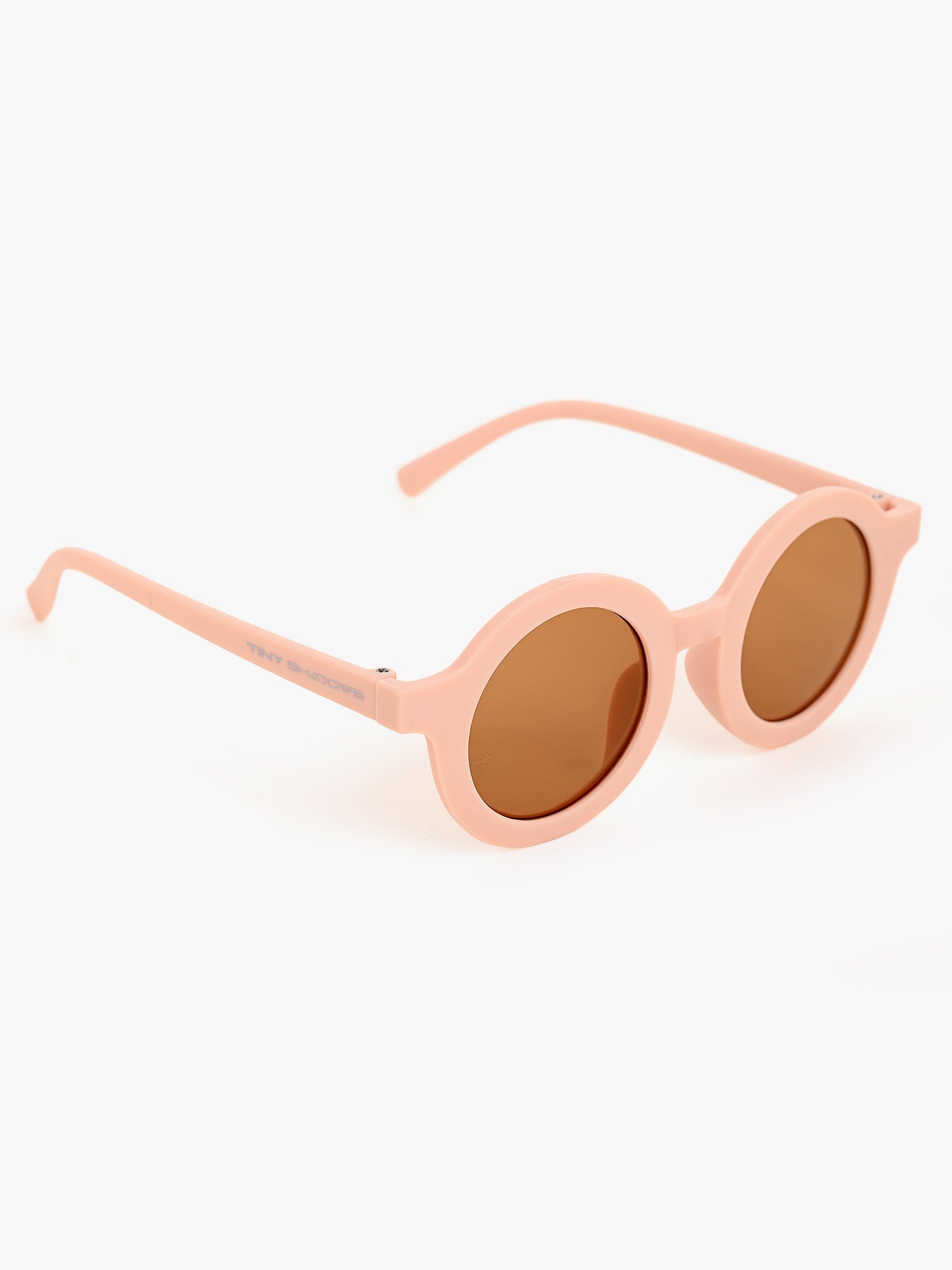 Pink colour sunglasses brown lans and round sunglasses beautiful design