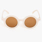 Brige colour sunglasses brown lans and round sunglasses beautiful design