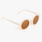 Brige colour sunglasses brown lans and round sunglasses beautiful design