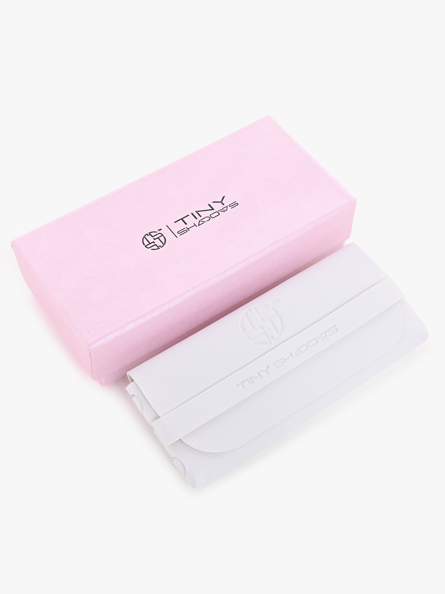 Pink sunglasses boxs and 1 PU leather cover 