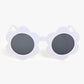 round flower frame sunglasses and white colour sunglasses beautiful design