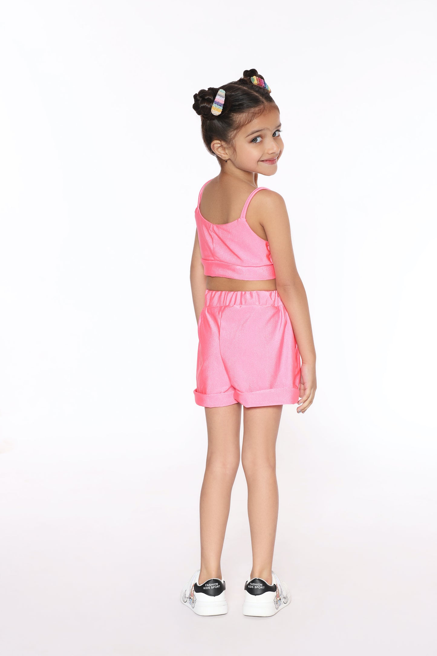 cami top and shorts summer cloths and beautiful pink colour back 