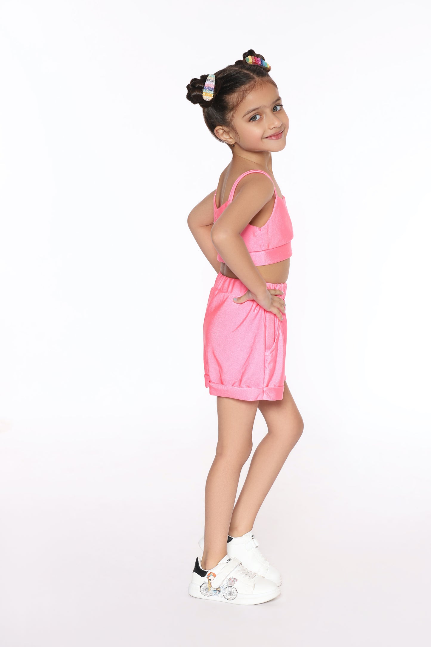 cami top and shorts summer cloths and beautiful pink colour