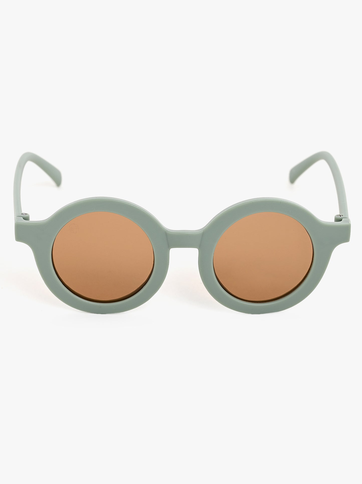 Green colour sunglasses brown lans and round sunglasses beautiful design